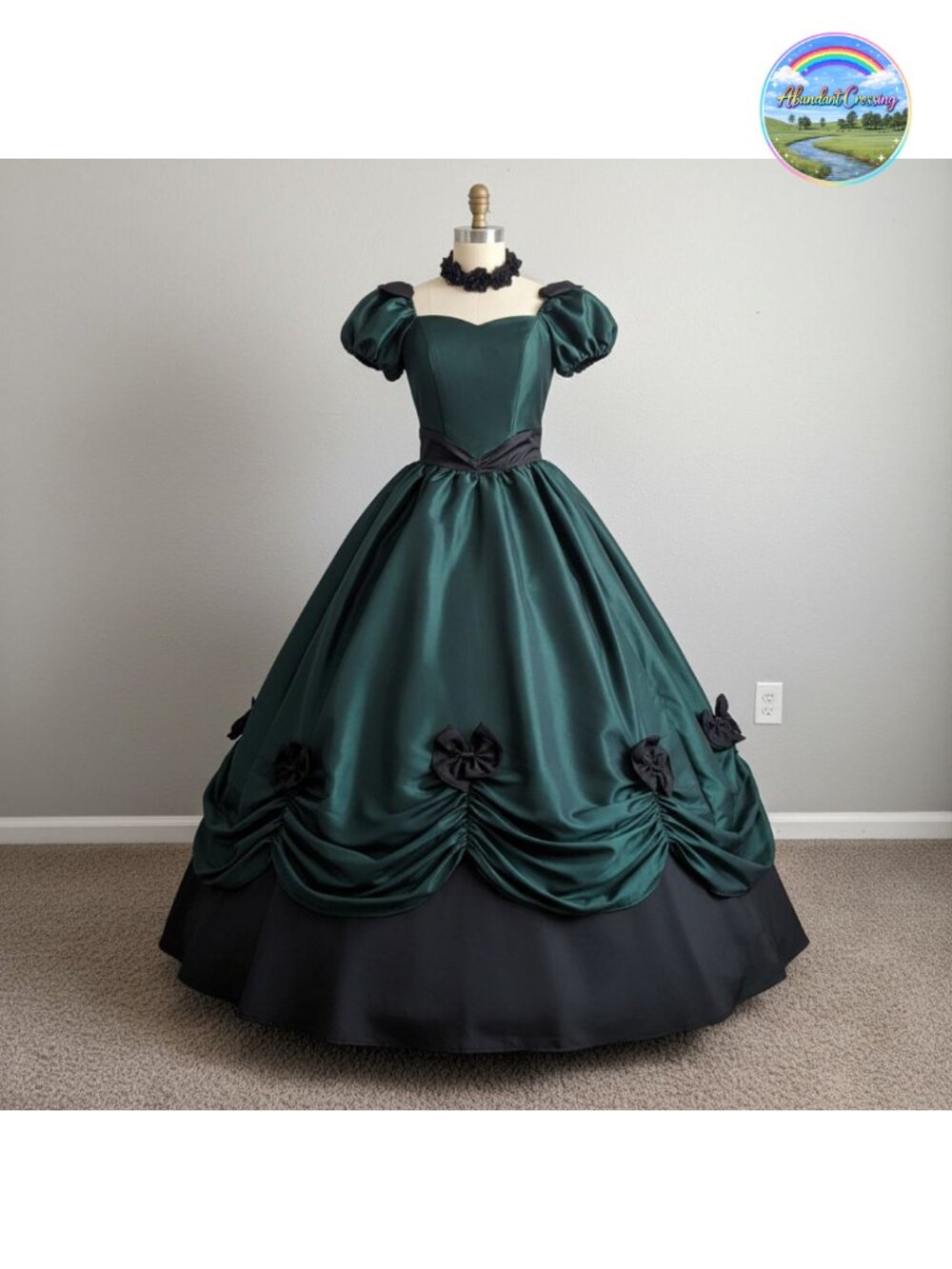 Women's Gothic Victorian Rococo Dress Civil War Southern Belle Gown